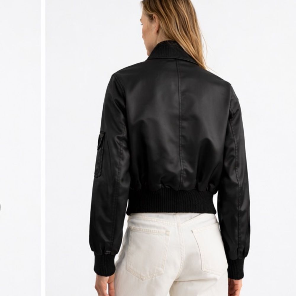Nili Lotan McGuire satin-twill bomber jacket - Picture 5 of 9